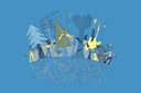 Illustratie Netwerk Blauw